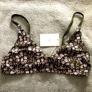 NWT Mabo S organic adult bralette made with liberty of london capel